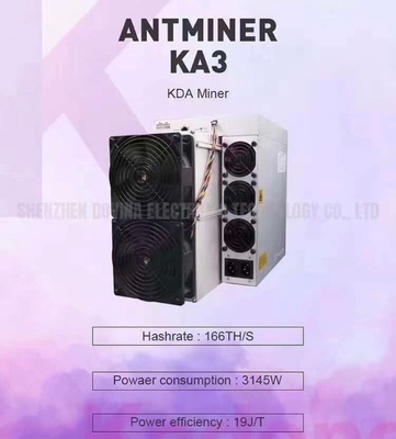 Antminer KA3 166T ক্রিপ্টো মাইনিং মেশিন মাইনিং প্ল্যান Asic Blockchain Kadena Miners